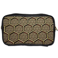 Texture Hexagon Pattern Toiletries Bags