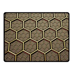 Texture Hexagon Pattern Fleece Blanket (Small)