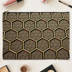 Texture Hexagon Pattern Cosmetic Bag (XXXL) 