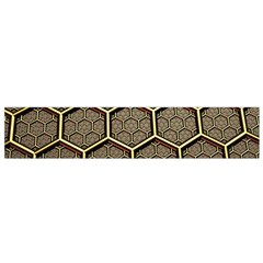 Texture Hexagon Pattern Flano Scarf (Small)