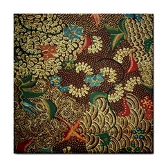 Traditional Batik Art Pattern Tile Coasters