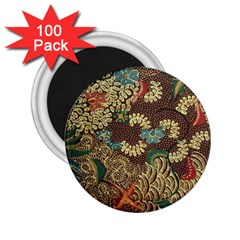 Traditional Batik Art Pattern 2.25  Magnets (100 pack) 