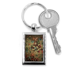 Traditional Batik Art Pattern Key Chains (Rectangle) 