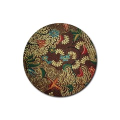 Traditional Batik Art Pattern Rubber Coaster (Round) 