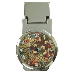 Traditional Batik Art Pattern Money Clip Watches