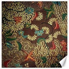 Traditional Batik Art Pattern Canvas 12  x 12  