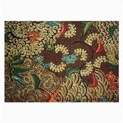 Traditional Batik Art Pattern Large Glasses Cloth