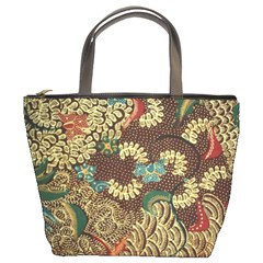 Traditional Batik Art Pattern Bucket Bags