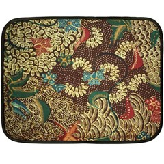 Traditional Batik Art Pattern Fleece Blanket (Mini)