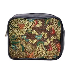 Traditional Batik Art Pattern Mini Toiletries Bag 2-Side