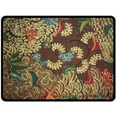 Traditional Batik Art Pattern Fleece Blanket (Large) 