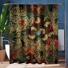 Traditional Batik Art Pattern Shower Curtain 60  x 72  (Medium) 