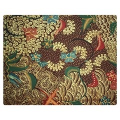 Traditional Batik Art Pattern Double Sided Flano Blanket (Medium) 