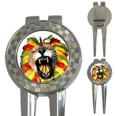 Reggae Lion 3-in-1 Golf Divots