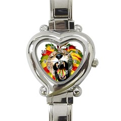 Reggae Lion Heart Italian Charm Watch