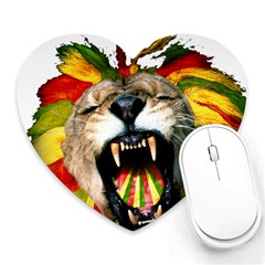 Reggae Lion Heart Mousepads