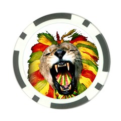 Reggae Lion Poker Chip Card Guard