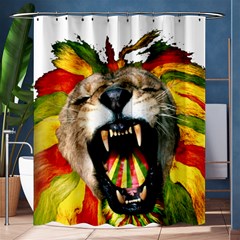 Reggae Lion Shower Curtain 60  x 72  (Medium) 