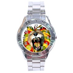 Reggae Lion Stainless Steel Analogue Watch