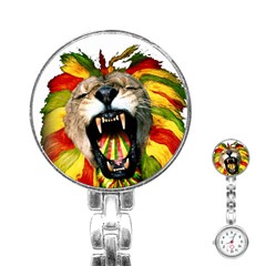 Reggae Lion Stainless Steel Nurses Watch