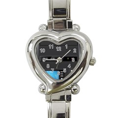 Standard Computer Case Front Heart Italian Charm Watch