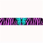 Zebra Stripes Black Pink   Butterfly Turquoise Small Bar Mats 24 x4  Bar Mat