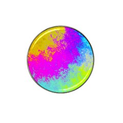 Grunge Radial Gradients Red Yellow Pink Cyan Green Hat Clip Ball Marker (10 Pack) by EDDArt