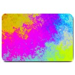 Grunge Radial Gradients Red Yellow Pink Cyan Green Large Doormat  30 x20  Door Mat