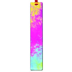 Grunge Radial Gradients Red Yellow Pink Cyan Green Large Book Marks by EDDArt