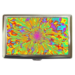 Magic Ripples Flower Power Mandala Neon Colored Cigarette Money Cases by EDDArt