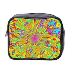 Magic Ripples Flower Power Mandala Neon Colored Mini Toiletries Bag 2-side by EDDArt