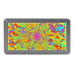 Magic Ripples Flower Power Mandala Neon Colored Memory Card Reader (mini) by EDDArt