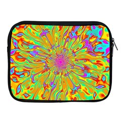 Magic Ripples Flower Power Mandala Neon Colored Apple Ipad 2/3/4 Zipper Cases by EDDArt