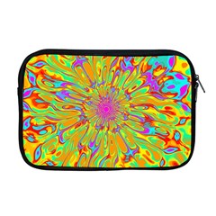 Magic Ripples Flower Power Mandala Neon Colored Apple Macbook Pro 17  Zipper Case by EDDArt