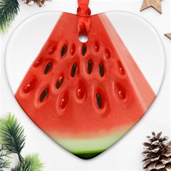 Piece Of Watermelon Ornament (Heart)