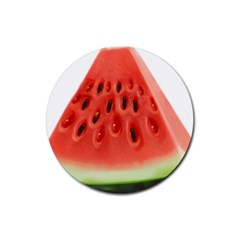 Piece Of Watermelon Rubber Round Coaster (4 pack) 