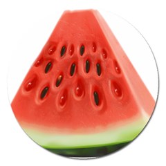 Piece Of Watermelon Magnet 5  (Round)