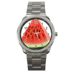 Piece Of Watermelon Sport Metal Watch