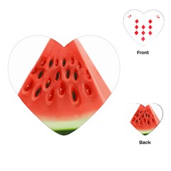 Piece Of Watermelon Playing Cards (Heart) 