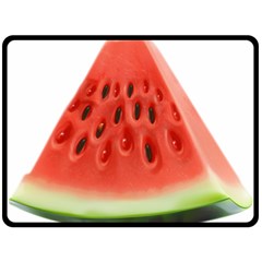 Piece Of Watermelon Double Sided Fleece Blanket (Large) 