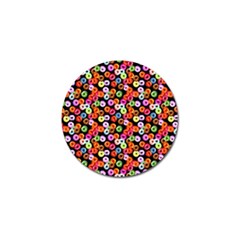 Colorful Yummy Donuts Pattern Golf Ball Marker by EDDArt