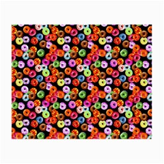 Colorful Yummy Donuts Pattern Small Glasses Cloth (2-side) by EDDArt