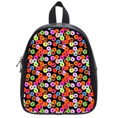 Colorful Yummy Donuts Pattern School Bags (small)  by EDDArt