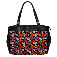 Colorful Yummy Donuts Pattern Office Handbags by EDDArt