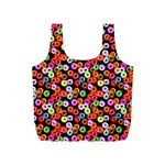 Colorful Yummy Donuts Pattern Full Print Recycle Bags (S)  Front