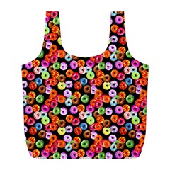 Colorful Yummy Donuts Pattern Full Print Recycle Bags (l)  by EDDArt