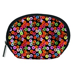 Colorful Yummy Donuts Pattern Accessory Pouches (medium)  by EDDArt