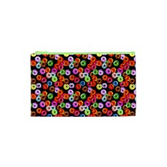 Colorful Yummy Donuts Pattern Cosmetic Bag (xs) by EDDArt