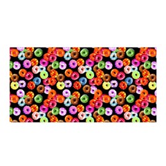 Colorful Yummy Donuts Pattern Satin Wrap by EDDArt