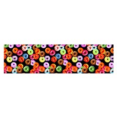 Colorful Yummy Donuts Pattern Satin Scarf (oblong) by EDDArt